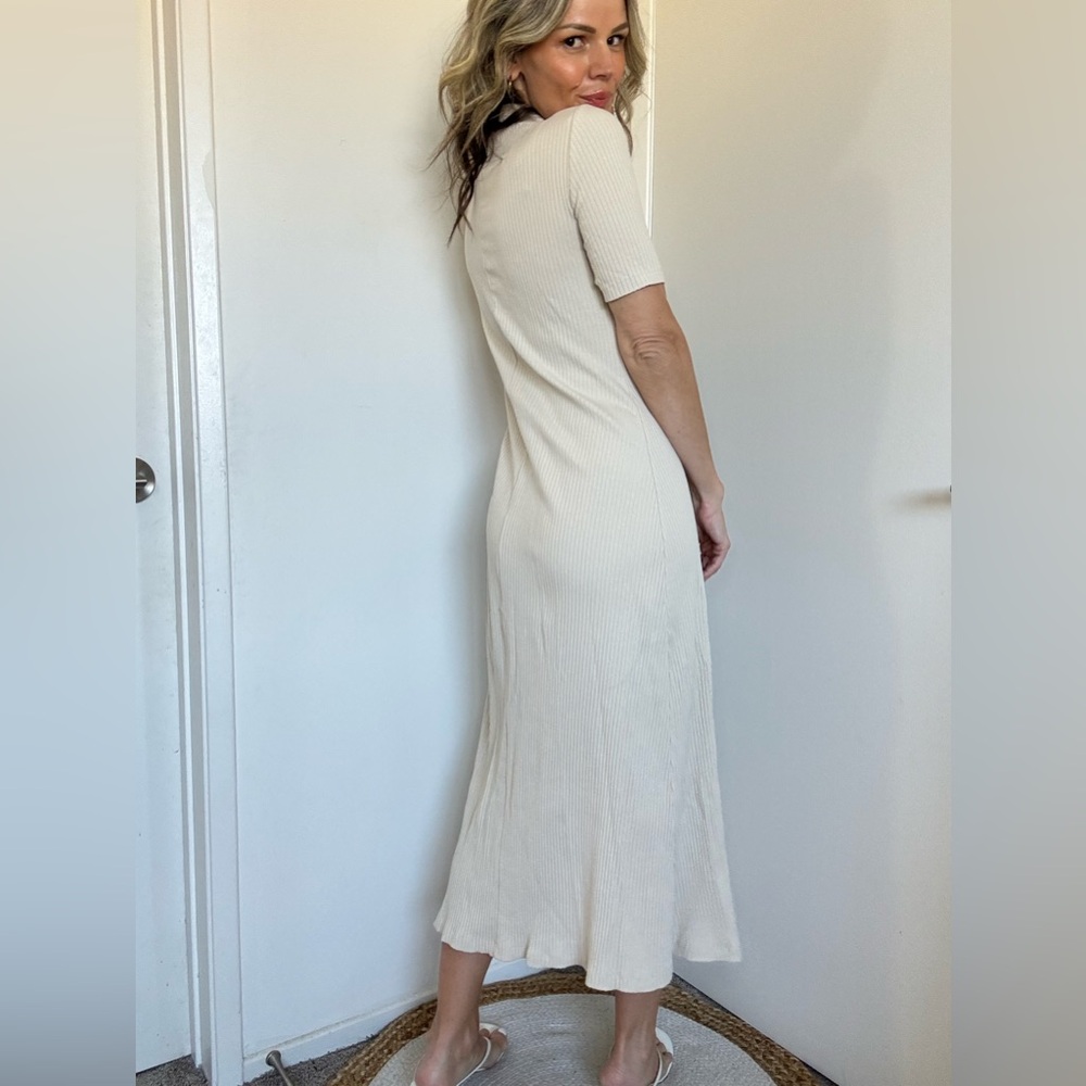 Zara Rib A Line Midi Dress - Picture 11 of 17